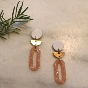 Handcrafted polymer clay earrings